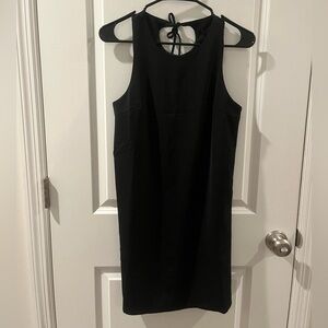 Very J Black “Keyhole” back detail Shift Dress